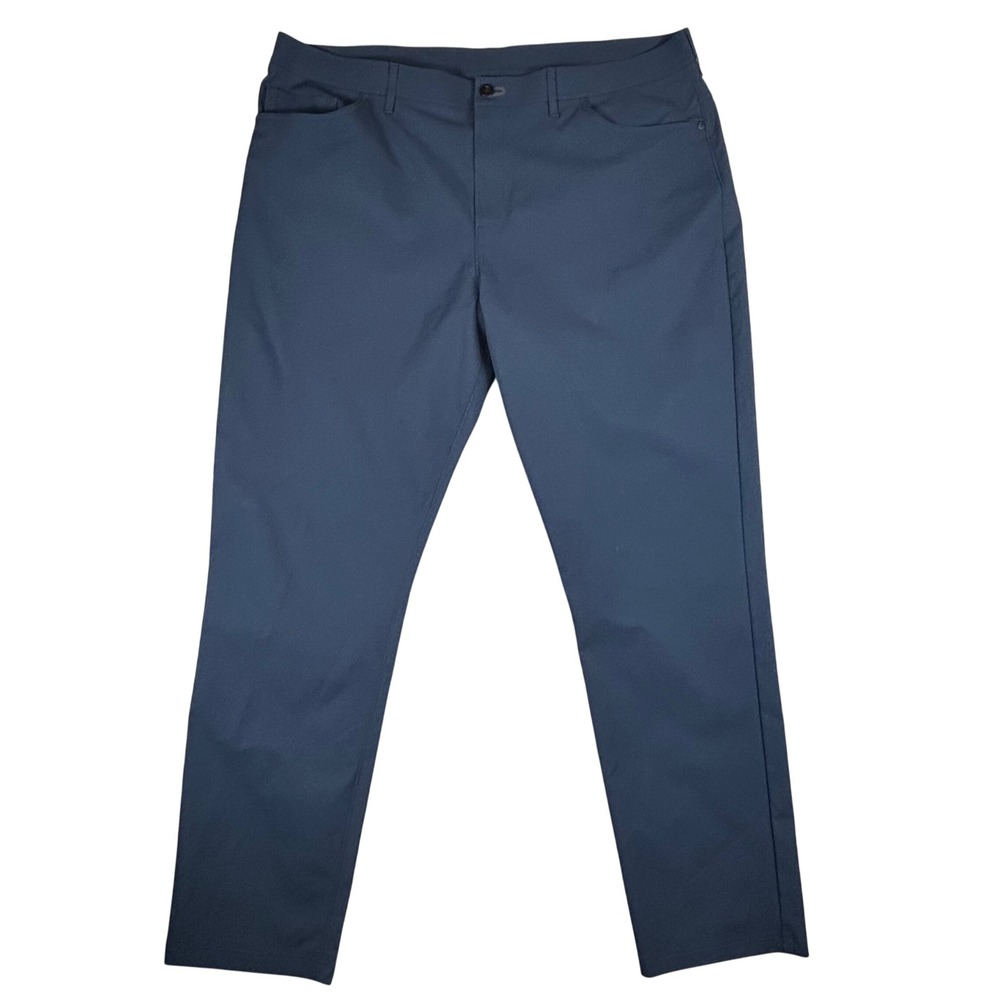 Public Rec All Day Pants Mens 42 34 Navy Blue Straight Leg‎ Casual Golf Chinos